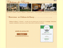 Tablet Screenshot of chateauderazay.com